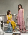 K 1235 By Naisha Vatican Manual Work Kurti With Bottom Dupatta 
